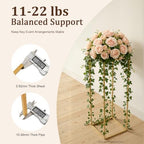 10PCS Wedding Flower Stand, Metal Rectangular Flower Rack, 31.49 inch Tall Display Holder Gold Detachable Art, alternate view