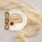 10Pcs White Cheesecloth Table Runner 120 Inches for Party Home Decor, alternate view 5