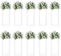 10pcs White Flower Stand, 23.6" Tall Metal Column Display Rack in White