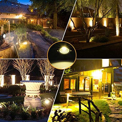 10W Landscape Lighting, 120V Plug-in Outdoor Spotlights, 2 Pack, alternate view 6