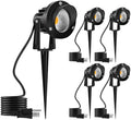 10W Landscape Lighting, 120V Plug-in Outdoor Spotlights, 4 Pack