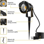 10W Landscape Lighting, 120V Plug-in Outdoor Spotlights, 4 Pack, alternate view 4