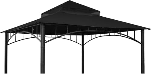 10x10 Canopy Replacement Top for Target Madaga Gazebo, Black in Black
