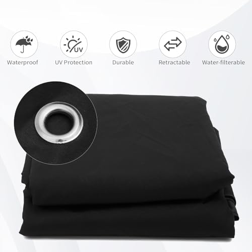 10x10 Canopy Replacement Top for Target Madaga Gazebo, Black in Black, alternate view 5
