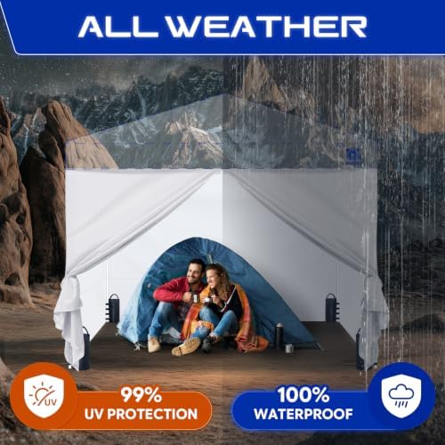 10x10 Canopy Sidewalls & Door for Canopy, Blue(4PCS Sidewalls Only), alternate view 3