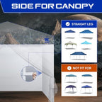 10x10 Canopy Sidewalls & Door for Canopy, Blue(4PCS Sidewalls Only), alternate view 5