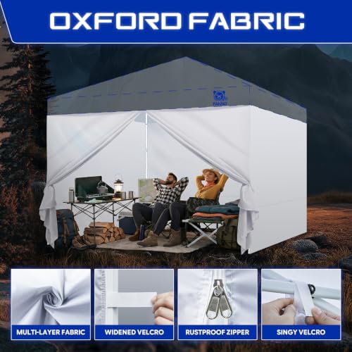 10x10 Canopy Sidewalls & Door for Canopy, Blue(4PCS Sidewalls Only), alternate view 6