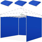 10x10 Canopy Sidewalls Only, Blue (3PCS, No Frame or Top)