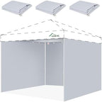10x10 Canopy Sidewalls Only, Durable Gray(3PCS, No Frame or Top)