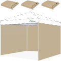 10x10 Canopy Sidewalls Only, Khaki (3PCS, No Frame or Top)
