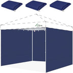 10x10 Canopy Sidewalls Only, Navy Blue (3PCS, No Frame or Top)