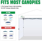 10x10 Canopy Sidewalls Only, White (3PCS, No Frame or Top), alternate view 5