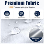10x10 Durable Pop Up Canopy Tent with 1 Sidewall, White in White, alternate view 5