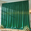 10x10 ft Dark Green Glitter Backdrop Curtain for Parties, Wrinkle Free Glitter Photo Backdrop Drapes 2 Panels