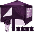 10x10 FT Outdoor Canopy Tent, Purple in 10x10 FT