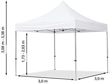 10x10 ft PES 700 Economy Pop Up Canopy Tent, Aluminum, Red in 10x10 ft in Red, alternate view 2