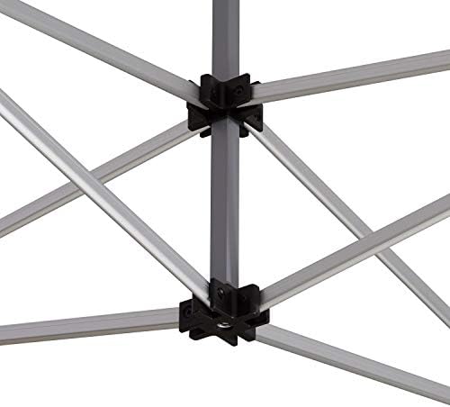 10x10 ft PES 700 Economy Pop Up Canopy Tent, Aluminum, Red in 10x10 ft in Red, alternate view 4