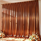 10x10 ft Terracotta Glitter Backdrop Curtain for Parties, Wrinkle Free Glitter Photo Backdrop Drapes 2 Panels