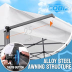 10x10 Heavy Duty Pop Up Canopy Easy Up Commercial Event Tent, White in White, alternate view 6