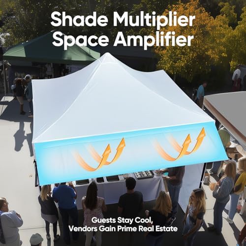 10x10 Heavy Duty Pop up Canopy Tent with 3 Removable Sidewalls, alternate view 3