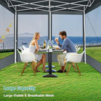 10x10 Heavy Duty Pop Up Canopy Tent with Mosquito Netting Sidewalls, alternate view 2