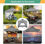 10x10 Heavy Duty Pop up Canopy Tent with Sidewalls Commercial Canopy, alternate view 3