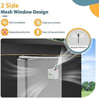 10x10 Heavy Duty Pop up Canopy with 4 Sidewalls, Commercial Canopy, Black in Black, alternate view 4