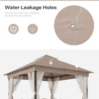 10x10 Outdoor Gazebo with Netting & Double Roof, alternate view 5
