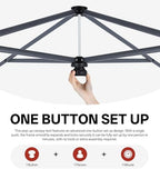 10x10 Pop Up Canopy, Heavy Duty Weather Protection, Light Gray in Light Gray, alternate view 4
