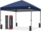 10x10 Pop Up Canopy, Heavy Duty Weather Protection, Navy Blue in Navy Blue