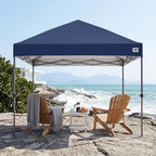 10x10 Pop Up Canopy, Heavy Duty Weather Protection, Navy Blue in Navy Blue, alternate view 2