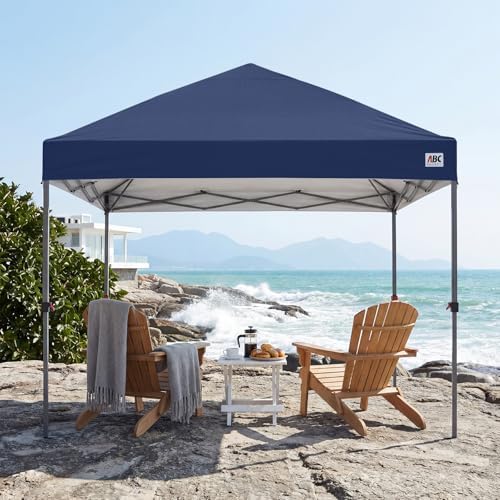 10x10 Pop Up Canopy, Heavy Duty Weather Protection, Navy Blue in Navy Blue, alternate view 2
