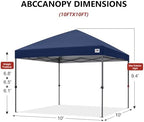 10x10 Pop Up Canopy, Heavy Duty Weather Protection, Navy Blue in Navy Blue, alternate view 3