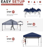 10x10 Pop Up Canopy, Heavy Duty Weather Protection, Navy Blue in Navy Blue, alternate view 6