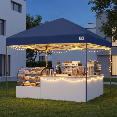 10x10 Pop Up Canopy, Heavy Duty Weather Protection, Navy Blue in Navy Blue, alternate view 7
