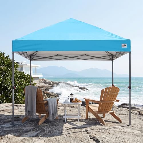 10x10 Pop Up Canopy, Heavy Duty Weather Protection, Sky Blue in Sky Blue, alternate view 2
