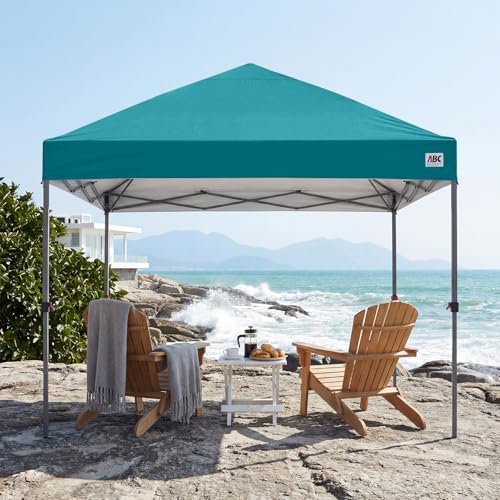 10x10 Pop Up Canopy, Heavy Duty Weather Protection, Turquoise, alternate view 2