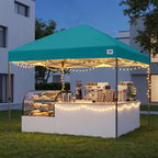 10x10 Pop Up Canopy, Heavy Duty Weather Protection, Turquoise, alternate view 6