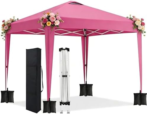 10x10 Pop Up Canopy Outdoor Party Tent with 4 Sidewalls, Outdoor Wedding Party Tent Waterproof UV50 Commercial