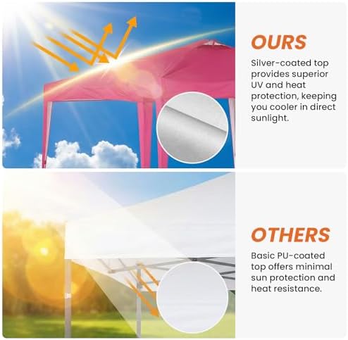 10x10 Pop Up Canopy Outdoor Party Tent with 4 Sidewalls, Outdoor Wedding Party Tent Waterproof UV50 Commercial, alternate