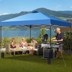 10x10 Pop Up Canopy Patio Carpas, One Push Set up with Central Lock Canopy with Hand Carry Bag, Included 4, alternate view 2