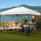 10x10 Pop Up Canopy Patio Carpas, One Push Set up with Central Lock Canopy with Hand Carry Bag, Included 4, alternate view 2