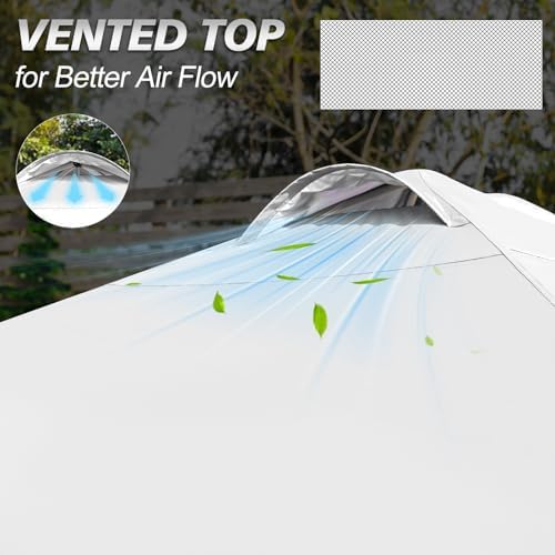 10x10 Pop Up Canopy Tent, 1-Button Push Setup Canopy Tent with 1 Sidewall, Adjustable Height Instant Portable, alternate view