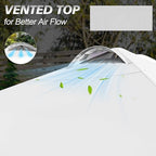 10x10 Pop Up Canopy Tent, 1-Button Push Setup Canopy Tent with 1 Sidewall, Adjustable Height Instant Portable, alternate view