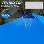 10x10 Pop Up Canopy Tent, 1-Button Push Setup Canopy Tent with 1 Sidewall, Adjustable Height Instant Portable, alternate view