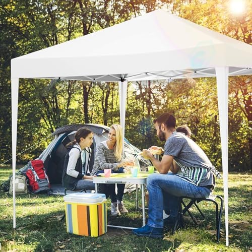 10x10 Pop up Canopy Tent, 10 by 10 Easy Setup Pop up Gazebo with 4 Sidewalls & Center Lock, Small Portable, alternate view 2