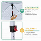 10x10 Pop up Canopy Tent, 10 by 10 Easy Setup Pop up Gazebo with 4 Sidewalls & Center Lock, Small Portable, alternate view 4