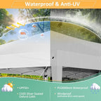 10x10 Pop up Canopy Tent, 10 by 10 Easy Setup Pop up Gazebo with 4 Sidewalls & Center Lock, Small Portable, alternate view 5