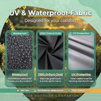 10x10 Pop up Canopy Tent, 10 by 10 Easy Setup Pop up Gazebo with 4 Sidewalls & Center Lock, Small Portable, alternate view 5