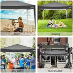 10x10 Pop-up Canopy Tent Commercial Instant Shelter Outdoor Beach Camping Tent with 4 Carry Bag, alternate view 6